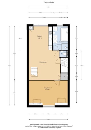 Floorplan - Jacob van Lennepkade 277-4, 1054 ZV Amsterdam